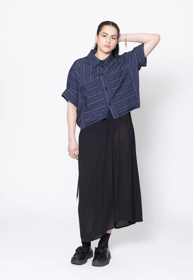 Company Of Strangers Admiration Shirt - Navy Stripe