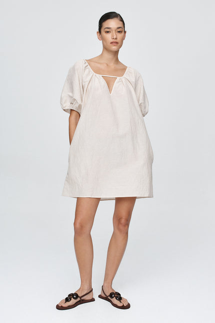 Marle Kendra Mini Dress - Cashew