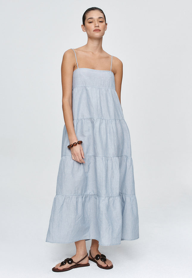 Marle Ophelia Dress - Bleu Stripe