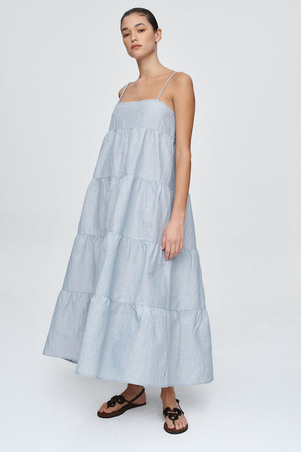 Marle Ophelia Dress - Bleu Stripe