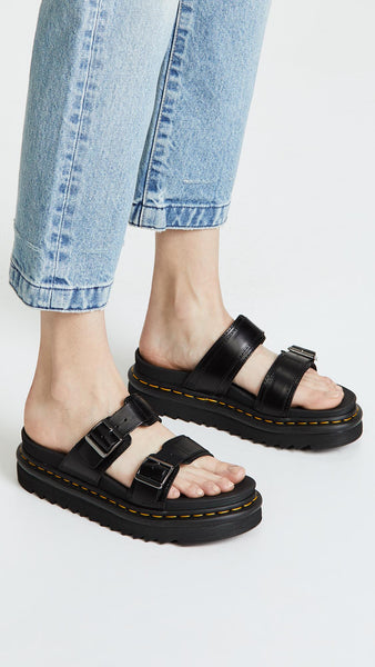 Dr. Martens Myles Sandal Black Brando is this Love