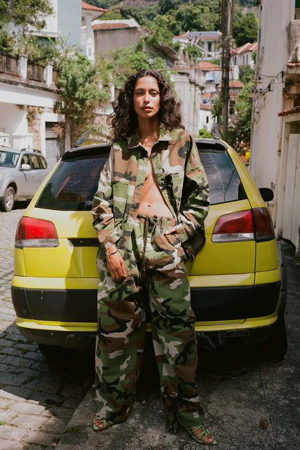 Kinga Csilla Camuffare Pallet Pant - Camouflage