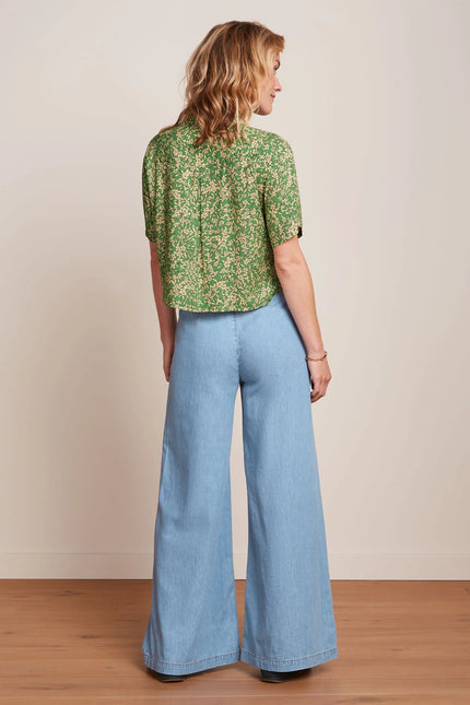 King Louie Evelina Blouse - Paradis - Jasmin green