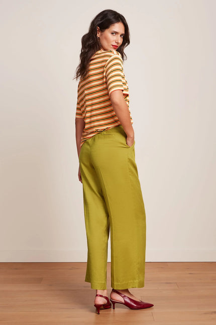 King Louie Boxy Tee - Seaside Stripe -Spring Yellow