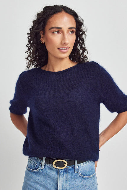 Untouched World June Knit Tee - Deep Ocean