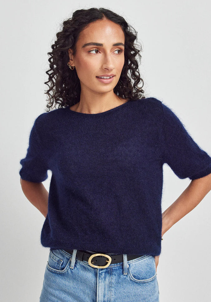 Untouched World June Knit Tee - Deep Ocean
