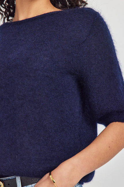 Untouched World June Knit Tee - Deep Ocean