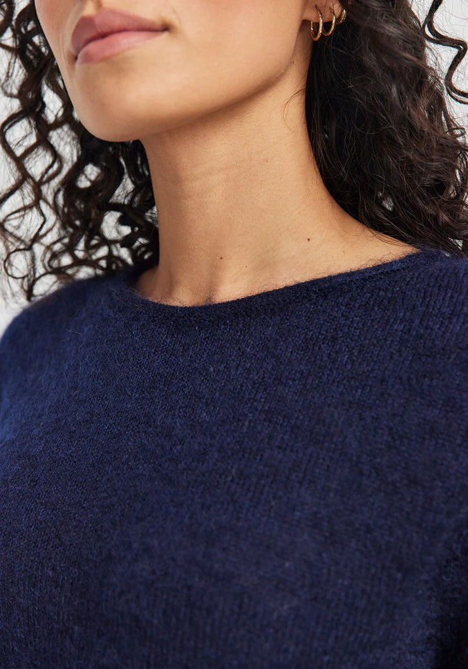 Untouched World June Knit Tee - Deep Ocean