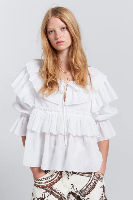 Karen Walker Whisper Top - White