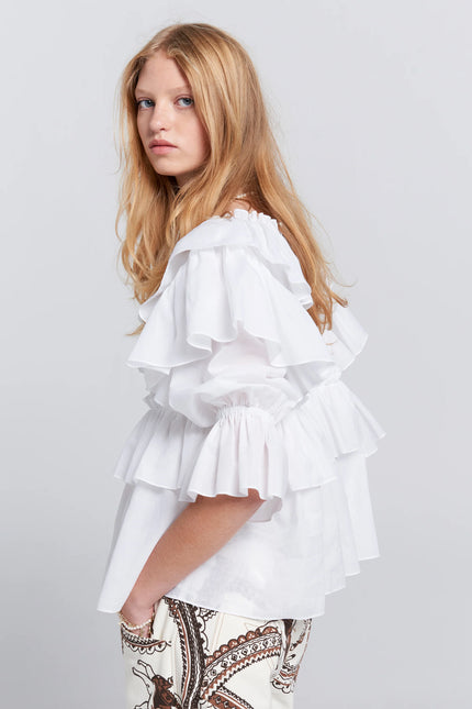 Karen Walker Whisper Top - White