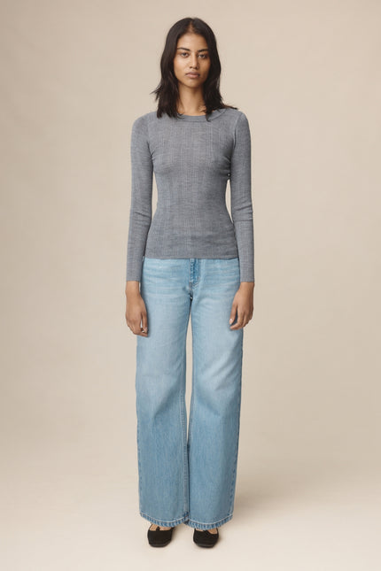 Marle Ana Top - Merino/Silk - Soft Charcoal
