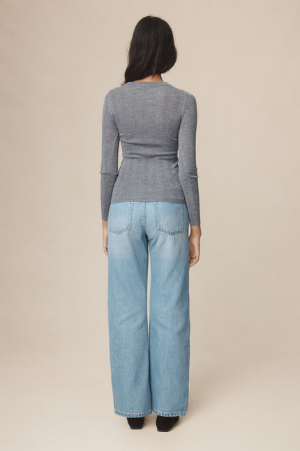 Marle Ana Top - Merino/Silk - Soft Charcoal