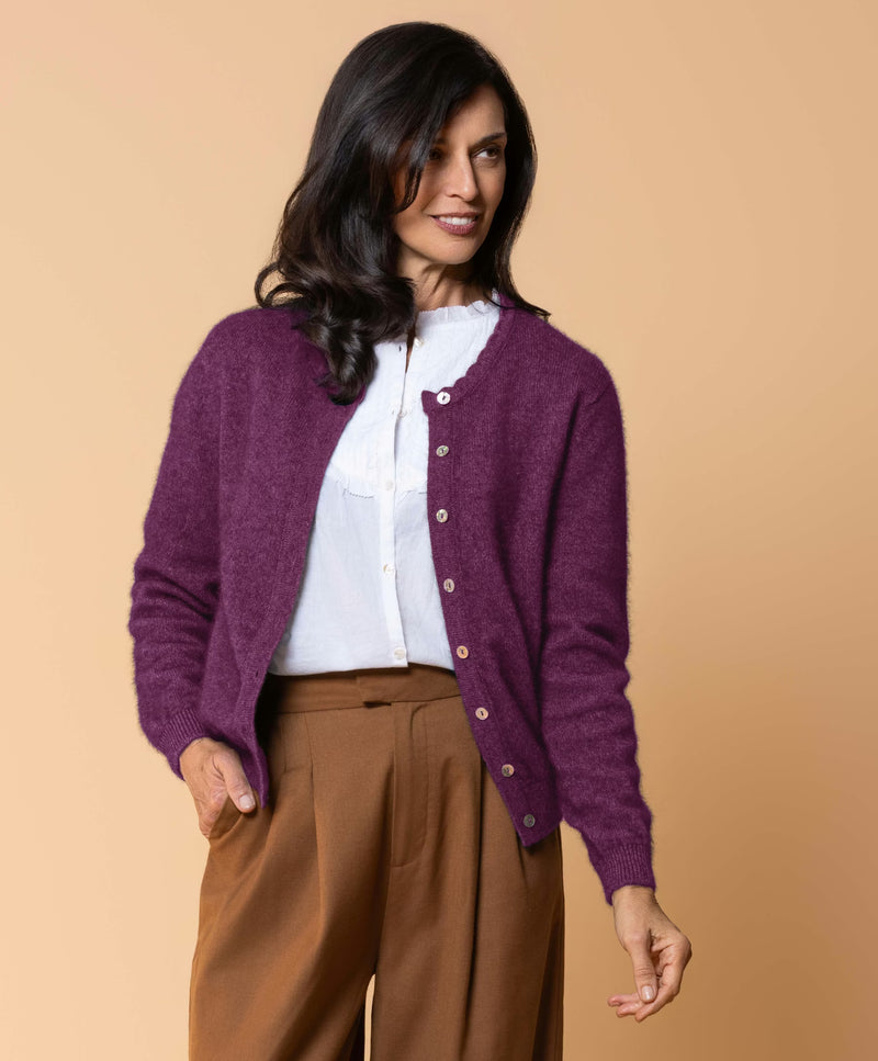 Noble Wilde Celeste Cardigan - Mauve