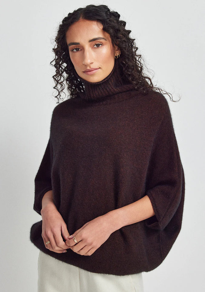 Untouched World Air Cape Sweater - Cacao
