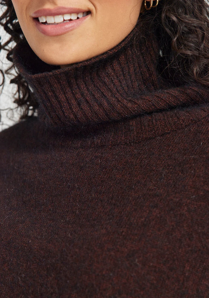 Untouched World Air Cape Sweater - Cacao