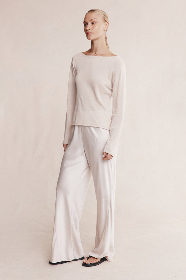Marle Jill Knit Top - Pearl