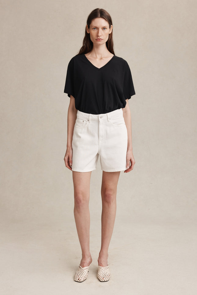 Marle Classic Jean Short ~ Blanc