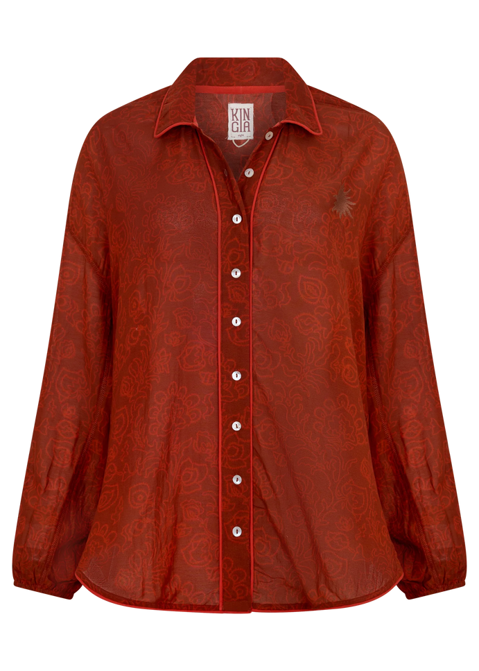 Kinga Csilla Pisto Chalm Shirt - Rust
