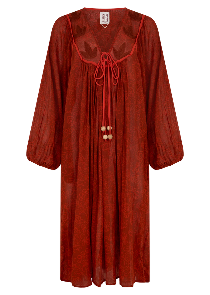 Kinga Csilla Pisto Marrakech Dress - Rust
