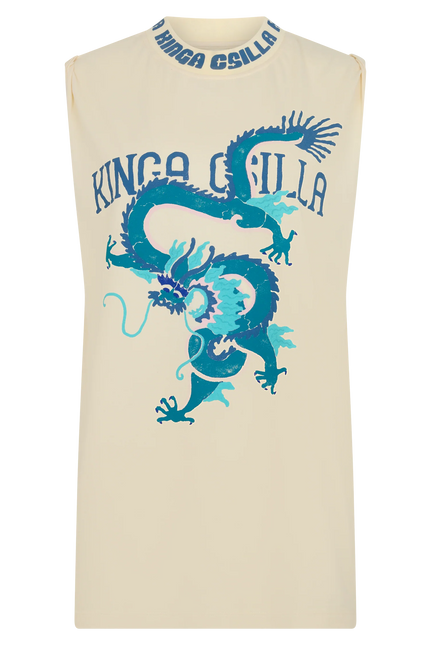 Kinga Csilla Rex Dragon Band Tank - Cream