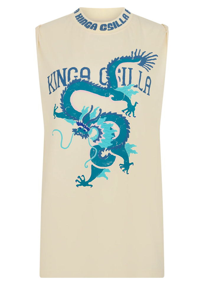 Kinga Csilla Rex Dragon Band Tank - Cream