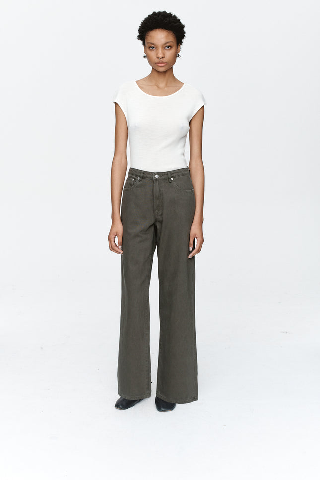 Marle Wide Leg Jean - Rosemary