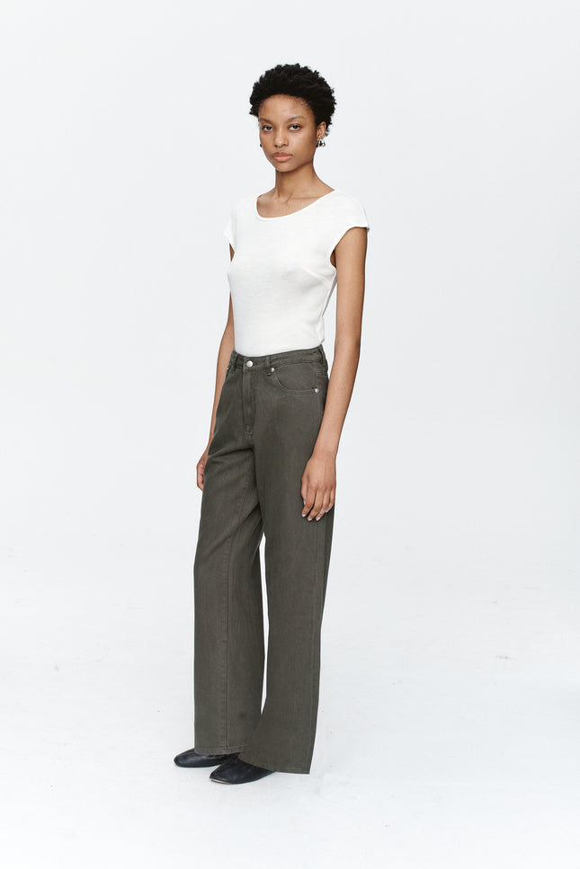 Marle Wide Leg Jean - Rosemary