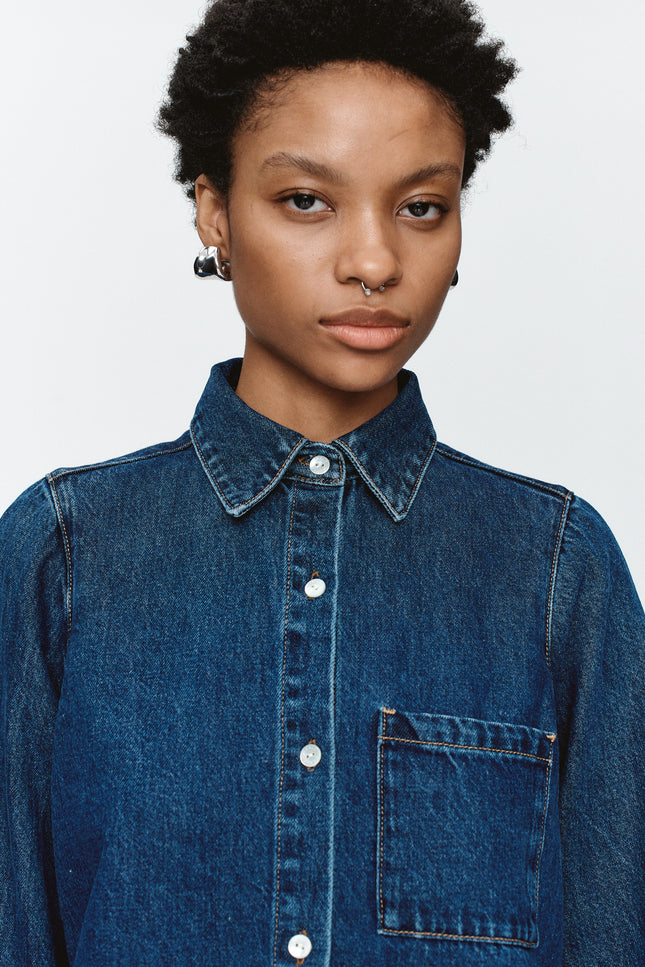 Marle Pearl Shirt - Heritage Blue