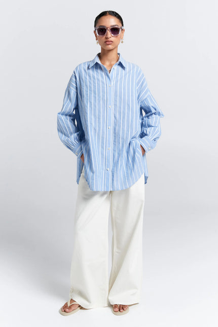 Karen Walker Oversized Walker Shirt - Blue