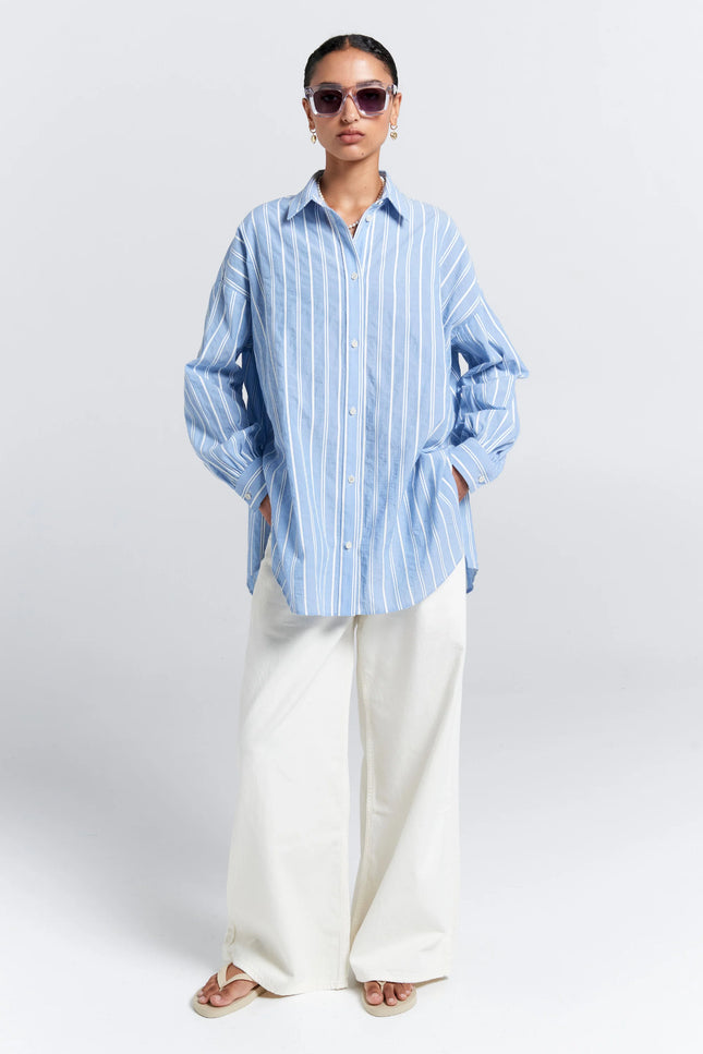 Karen Walker Oversized Walker Shirt - Blue