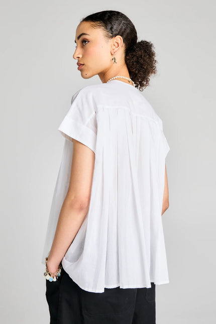 Karen Walker Furrow Sleeveless Shirt - White