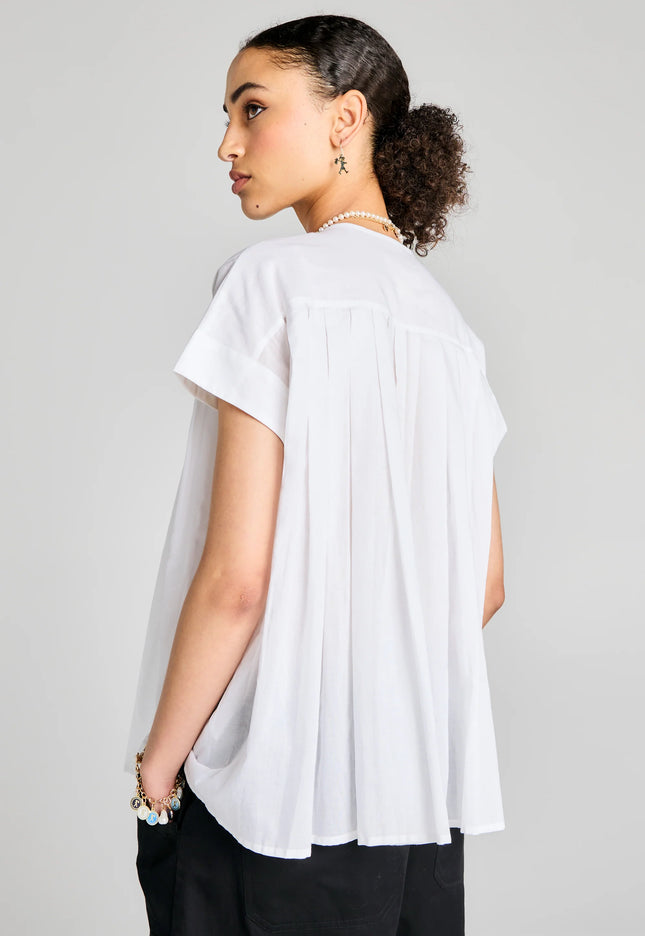 Karen Walker Furrow Sleeveless Shirt - White