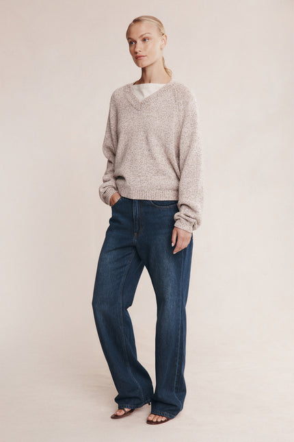 Marle Moss Sweater - Fleur Speckle