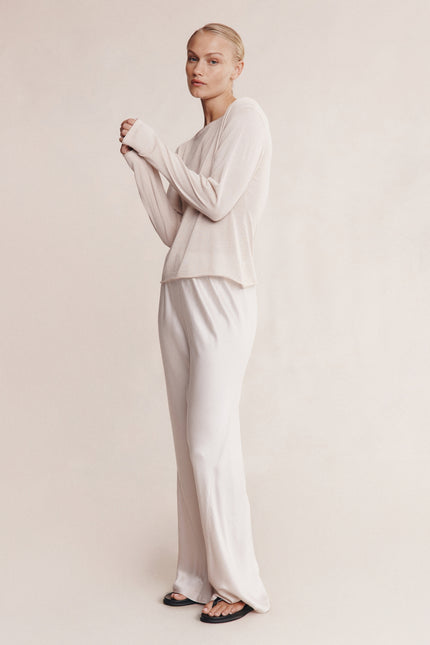 Marle Jill Knit Top - Pearl