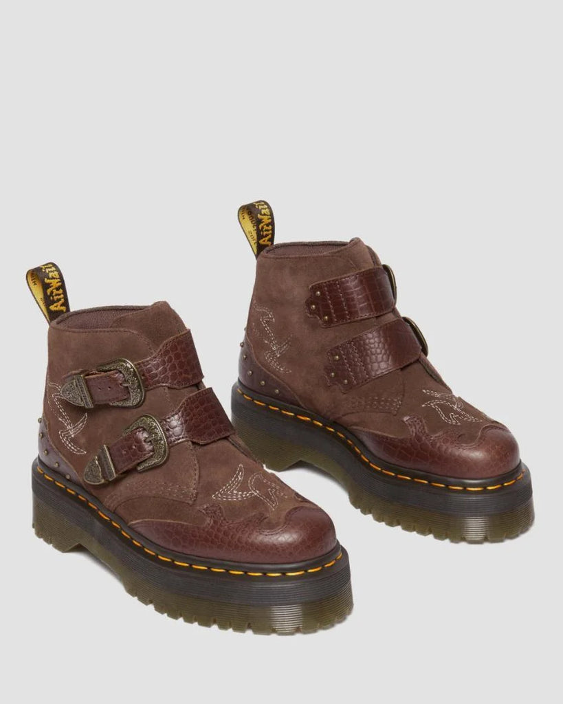 Doc martens strap boots outlet