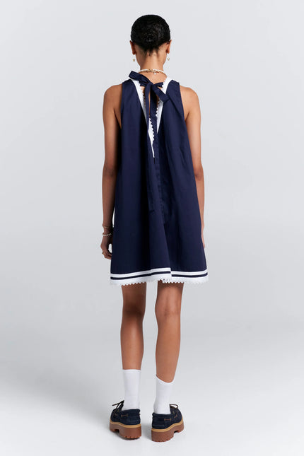 Karen Walker Match Mini Dress - Navy
