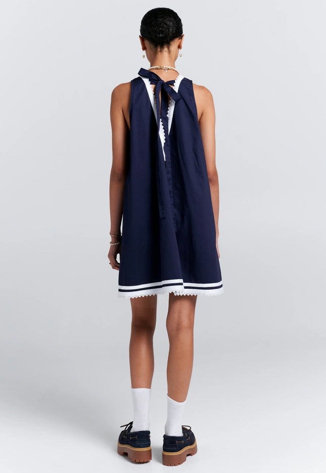 Karen Walker Match Mini Dress - Navy