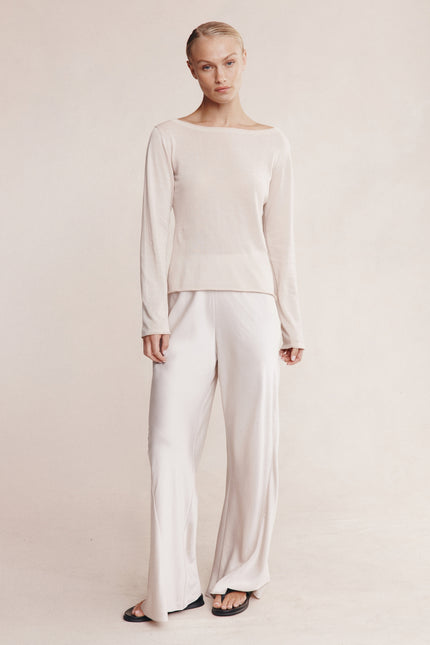 Marle Jill Knit Top - Pearl