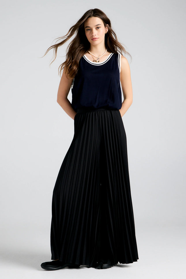 Karen Walker Sunray Pleated Pants - Black