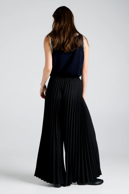 Karen Walker Sunray Pleated Pants - Black