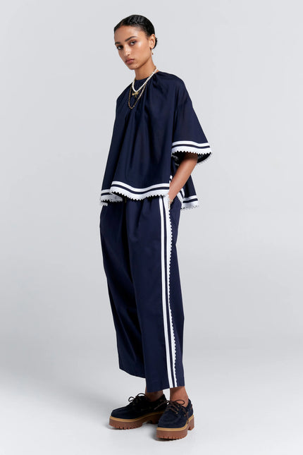 Karen Walker Boat Pants - Navy