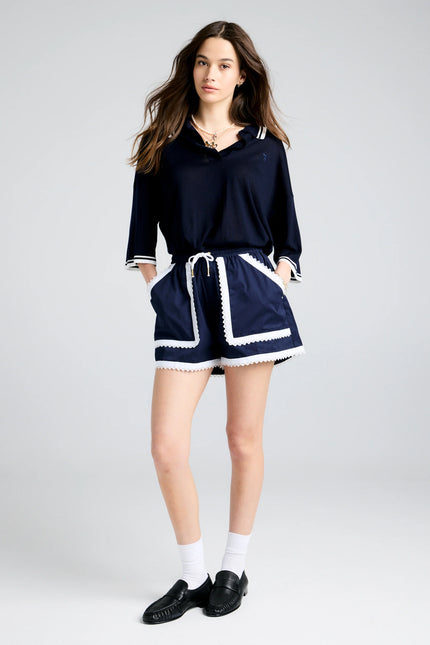 Karen Walker Scout Shorts - Navy