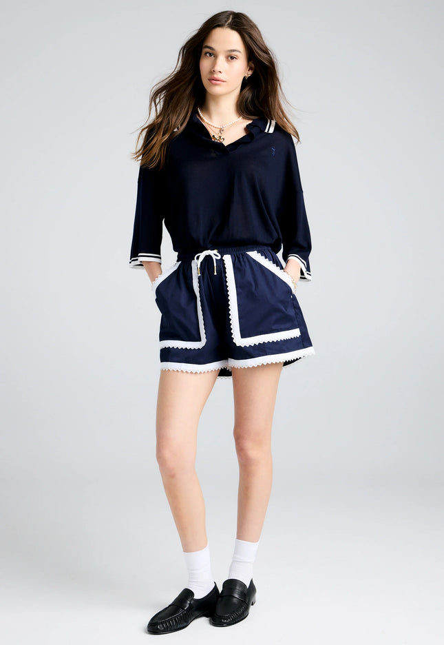 Karen Walker Scout Shorts - Navy