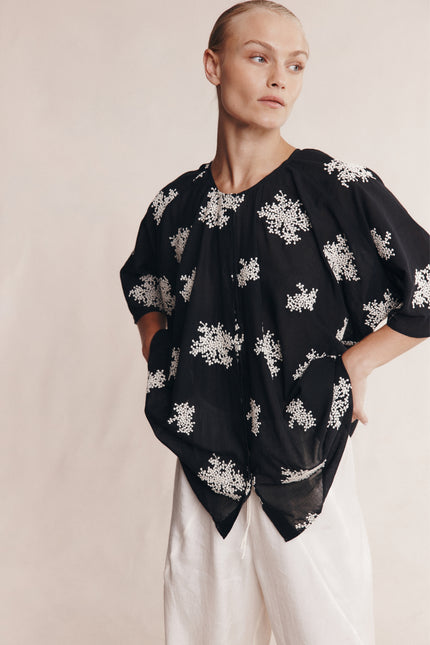 Marle Liberty Short Sleeve Shirt - Rice Flower