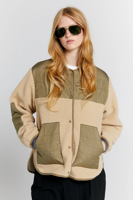 Karen Walker Venture Jacket - Natural/Herb Green