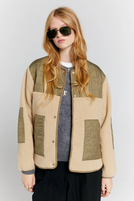 Karen Walker Venture Jacket - Natural/Herb Green