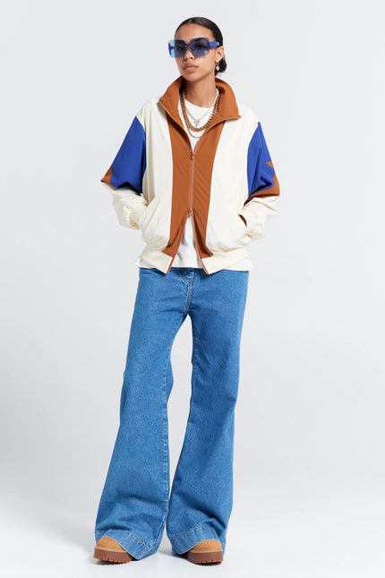 Karen Walker - Walker Track Jacket - Cream Multi