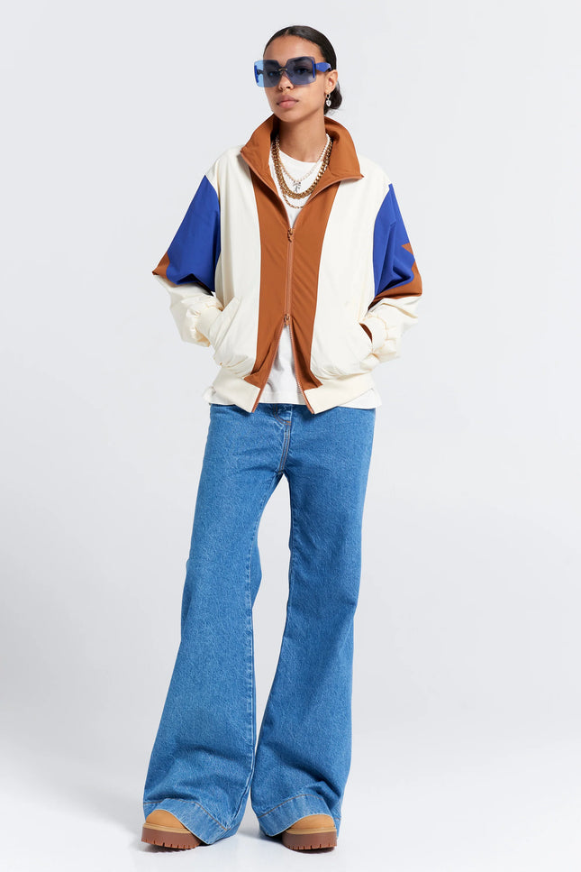 Karen Walker - Walker Track Jacket - Cream Multi