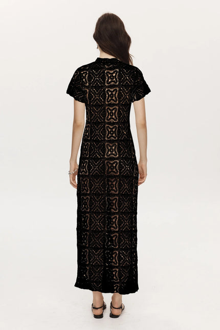 Marle Wanda Dress - Cotton Lace - Black