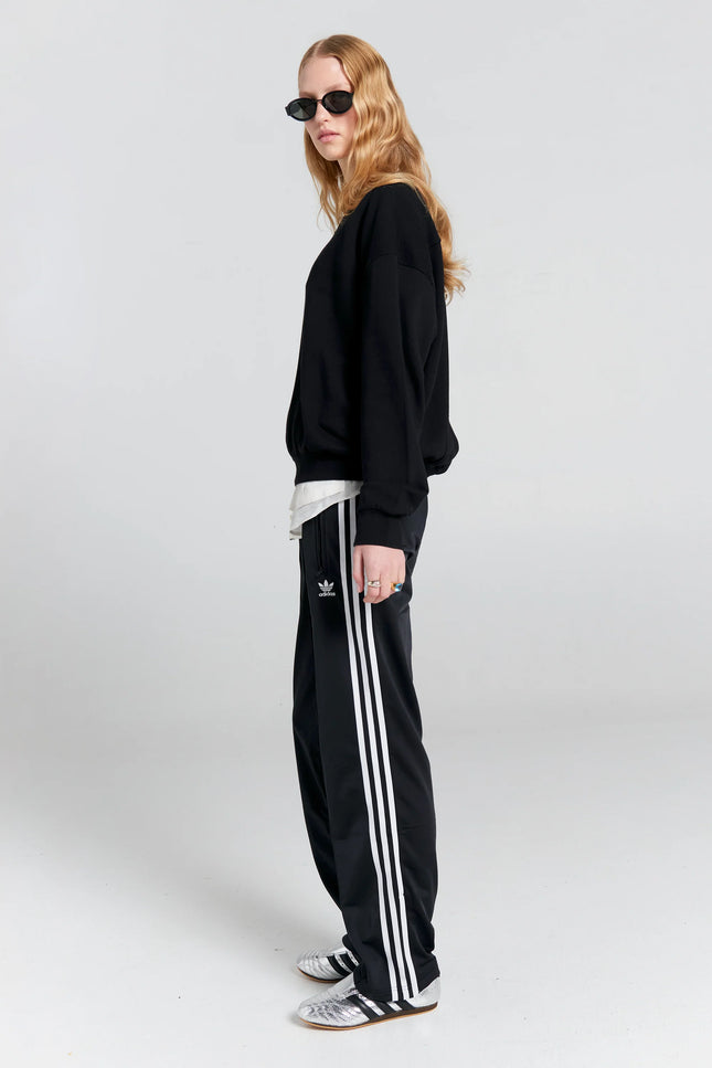 Karen Walker Runaway Girl Organic Cotton Crewneck Sweatshirt - Black